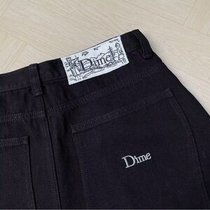Dime Black Denim Jorts/shorts